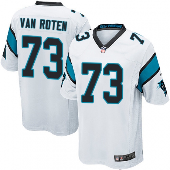 Men's Nike Carolina Panthers 73 Greg Van Roten Game White NFL Jersey