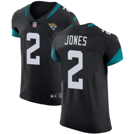 Men's Nike Jacksonville Jaguars 2 Landry Jones Black Team Color Vapor Untouchable Elite Player NFL Jersey