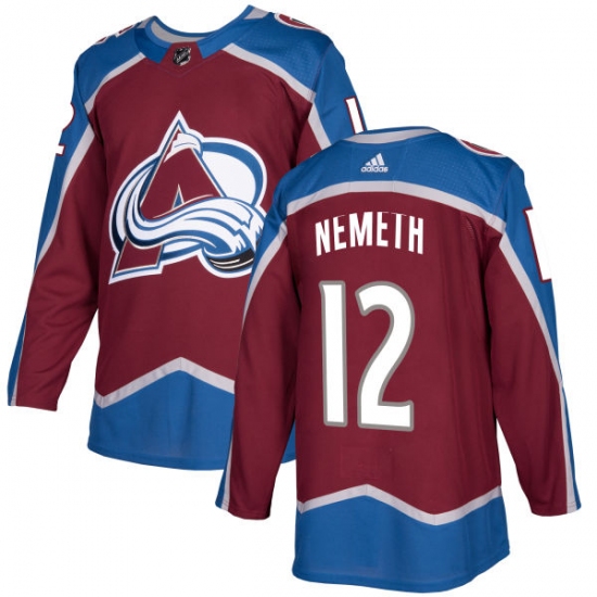 Men's Adidas Colorado Avalanche 12 Patrik Nemeth Authentic Burgundy Red Home NHL Jersey