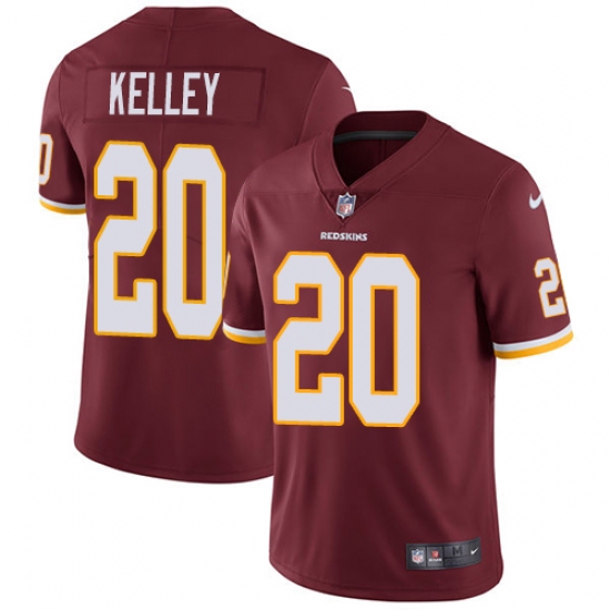 Men's Nike Washington Redskins 20 Rob Kelley Burgundy Red Team Color Vapor Untouchable Limited Player NFL Jersey