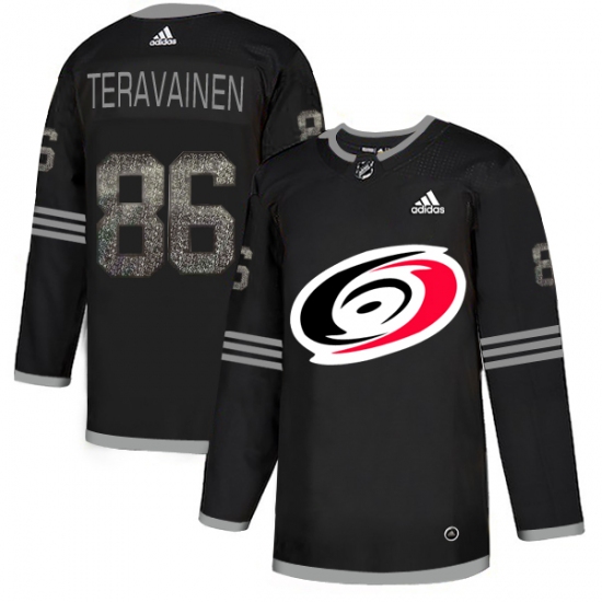 Men's Adidas Carolina Hurricanes 86 Teuvo Teravainen Black Authentic Classic Stitched NHL Jersey