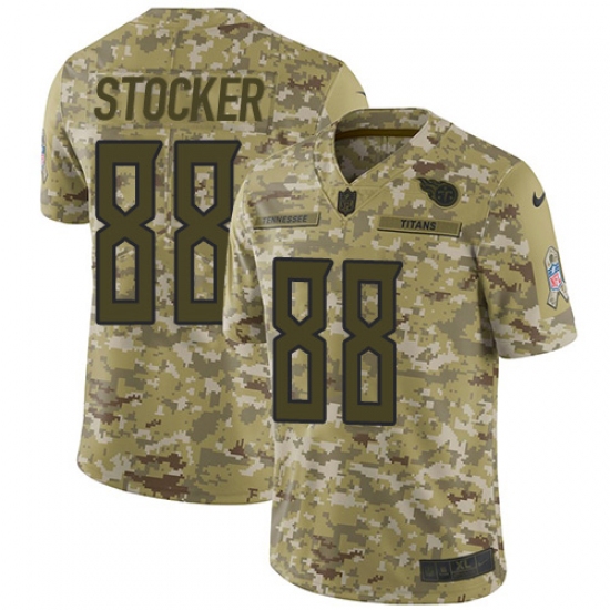 Youth Nike Tennessee Titans 88 Luke Stocker Limited Camo 2018 Salute to Service NFL Jersey