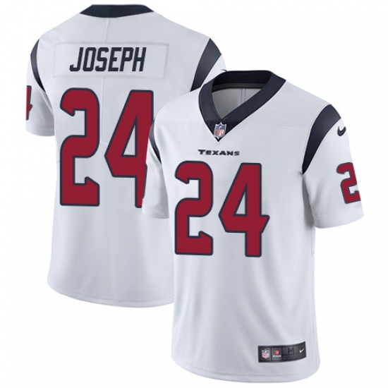 Youth Nike Houston Texans 24 Johnathan Joseph Elite White NFL Jersey