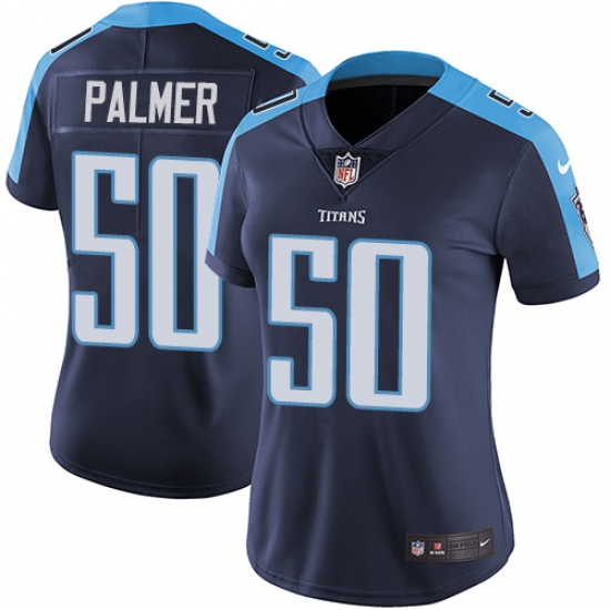 Women's Nike Tennessee Titans 50 Nate Palmer Elite Navy Blue Alternate NFL Jersey