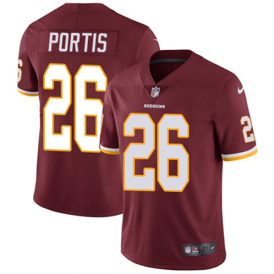 Youth Nike Washington Redskins 26 Clinton Portis Elite Burgundy Red Team Color NFL Jersey