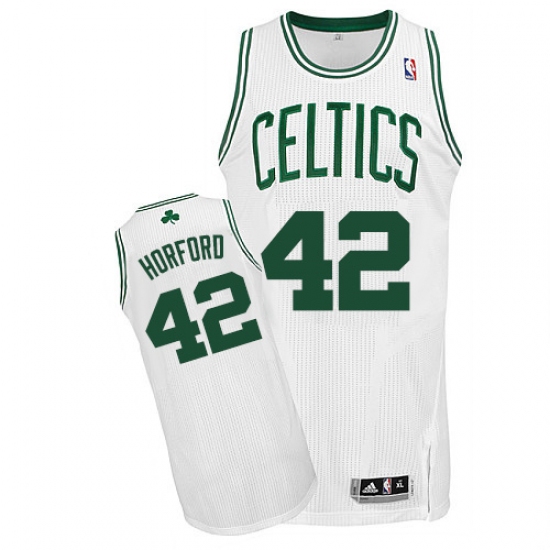 Women's Adidas Boston Celtics 42 Al Horford Authentic White Home NBA Jersey