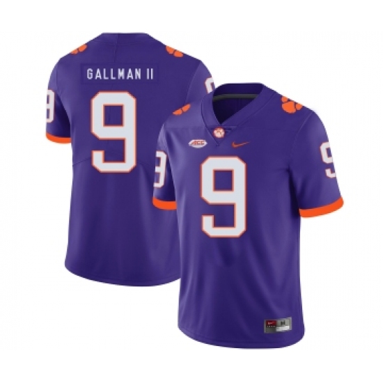 Clemson Tigers 9 Wayne Gallman II Purple Nike College Football Jersey