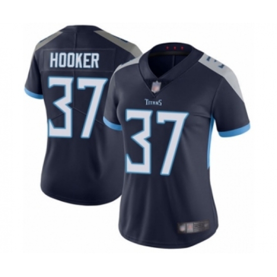 Women's Tennessee Titans 37 Amani Hooker Navy Blue Team Color Vapor Untouchable Limited Player Football Jersey