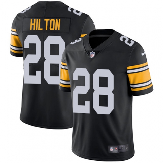 Youth Nike Pittsburgh Steelers 28 Mike Hilton Black Alternate Vapor Untouchable Limited Player NFL Jersey