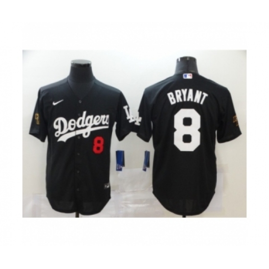 Los Angeles Dodgers 8 Kobe Bryant Black 2020 Cool Base Jersey