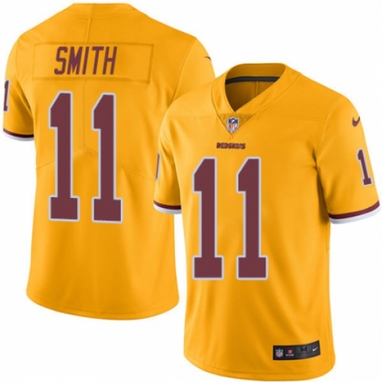 Youth Nike Washington Redskins 11 Alex Smith Limited Gold Rush Vapor Untouchable NFL Jersey