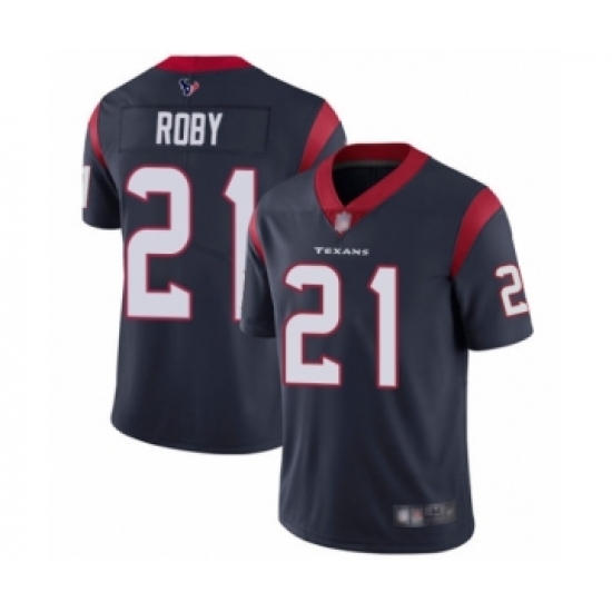 Men's Houston Texans 21 Bradley Roby Navy Blue Team Color Vapor Untouchable Limited Player Football Jersey