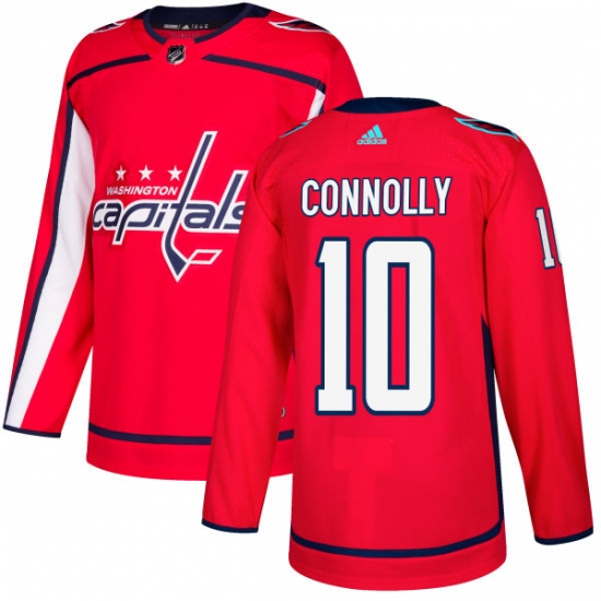 Men's Adidas Washington Capitals 10 Brett Connolly Premier Red Home NHL Jersey