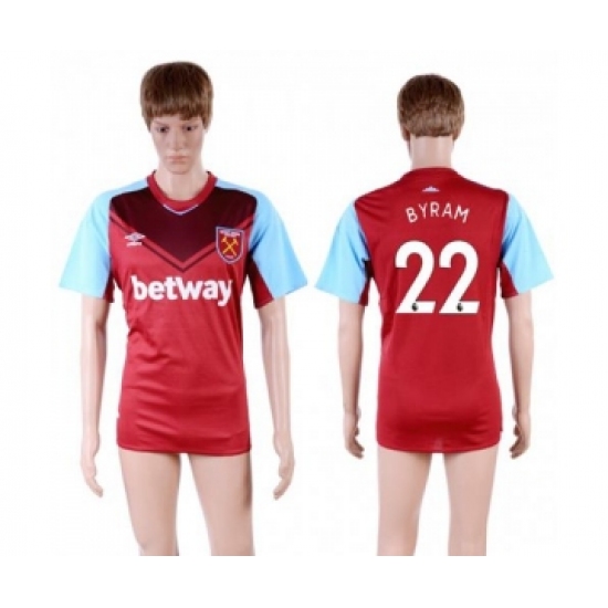 West Ham United 22 Byram Home Soccer Club Jersey