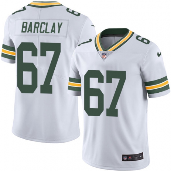 Men's Nike Green Bay Packers 67 Don Barclay White Vapor Untouchable Limited Player NFL Jersey