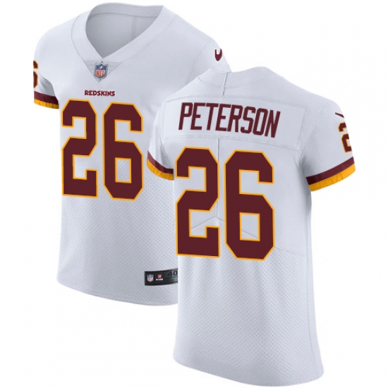 Men's Nike Washington Redskins 26 Adrian Peterson White Vapor Untouchable Elite Player NFL Jersey