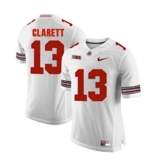 Ohio State Buckeyes 13 Maurice Clarett White College Football Jersey