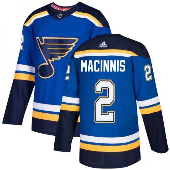 Youth Adidas St. Louis Blues 2 Al Macinnis Authentic Royal Blue Home NHL Jersey
