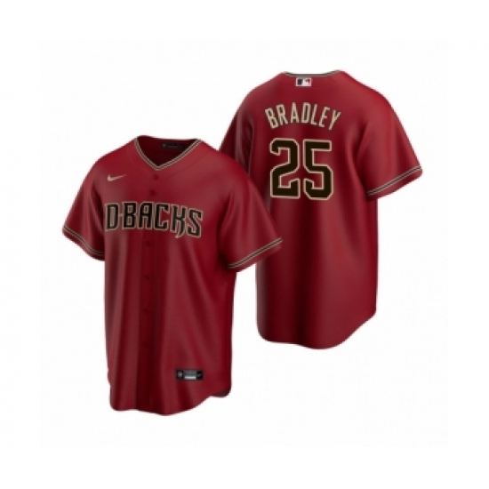 Men's Arizona Diamondbacks 25 Archie Bradley Nike Red Replica Alternate Jersey