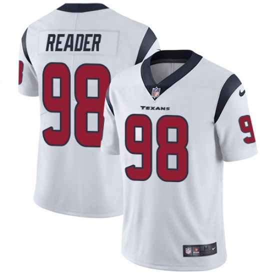 Men's Nike Houston Texans 98 D.J. Reader White Vapor Untouchable Limited Player NFL Jersey