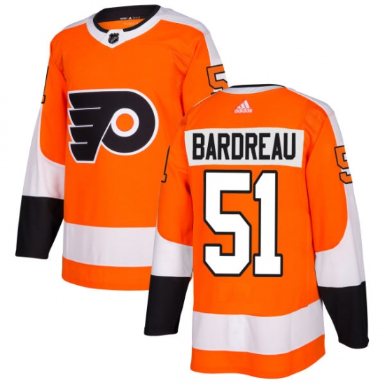 Men's Adidas Philadelphia Flyers 51 Cole Bardreau Authentic Orange Home NHL Jersey