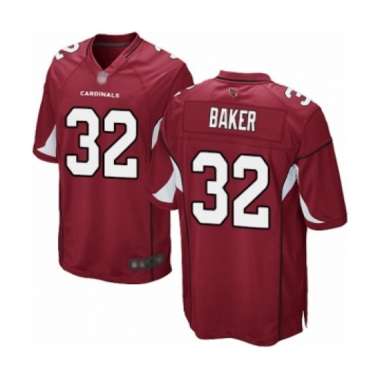 Men's Arizona Cardinals 32 Budda Baker Game Red Team Color Football Jersey