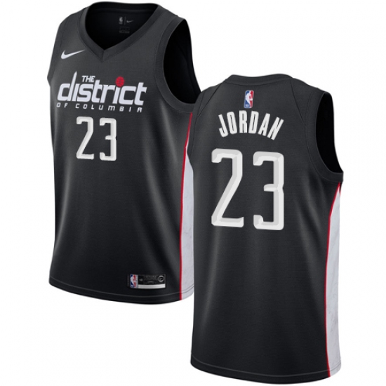 Men's Nike Washington Wizards 23 Michael Jordan Swingman Black NBA Jersey - City Edition