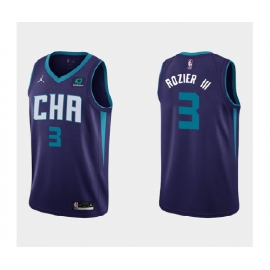 Men's Charlotte Hornets 3 Terry Rozier III NBA Stitched Jersey