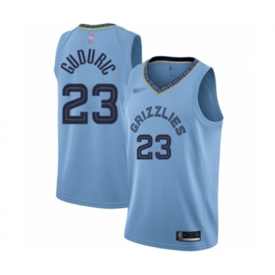 Youth Memphis Grizzlies 23 Marko Guduric Swingman Blue Finished Basketball Jersey Statement Edition