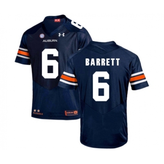 Auburn Tigers 6 Devan Barrett Navy College Football Jersey