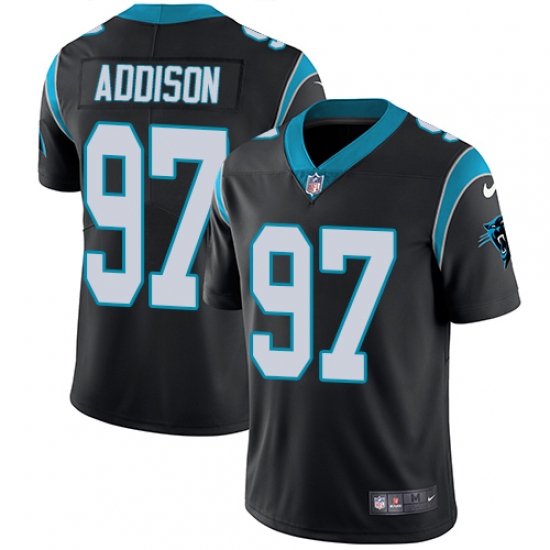 Youth Nike Carolina Panthers 97 Mario Addison Black Team Color Vapor Untouchable Limited Player NFL Jersey