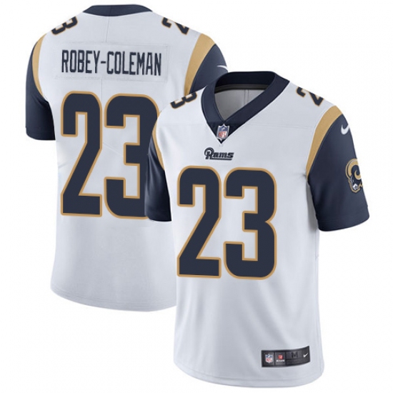 Men's Nike Los Angeles Rams 23 Nickell Robey-Coleman White Vapor Untouchable Limited Player NFL Jersey