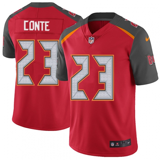 Men's Nike Tampa Bay Buccaneers 23 Chris Conte Red Team Color Vapor Untouchable Limited Player NFL Jersey