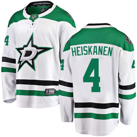 Youth Dallas Stars 4 Miro Heiskanen Authentic White Away Fanatics Branded Breakaway NHL Jersey