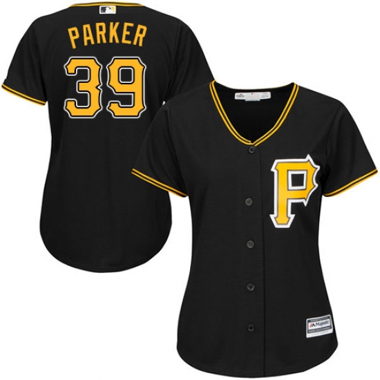 Women's Majestic Pittsburgh Pirates 39 Dave Parker Replica Black Alternate Cool Base MLB Jersey