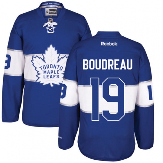 Men's Reebok Toronto Maple Leafs 19 Bruce Boudreau Authentic Royal Blue 2017 Centennial Classic NHL Jersey