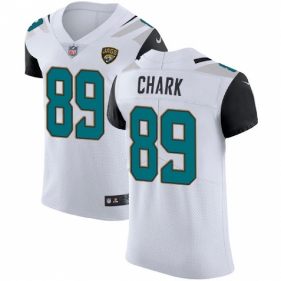 Men's Nike Jacksonville Jaguars 89 DJ Chark White Vapor Untouchable Elite Player NFL Jersey