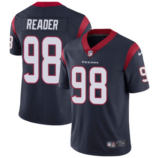 Youth Nike Houston Texans 98 D.J. Reader Navy Blue Team Color Vapor Untouchable Limited Player NFL Jersey