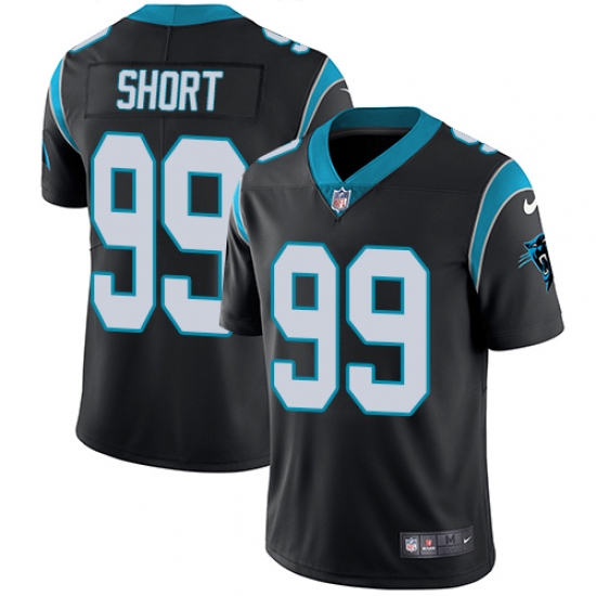 Youth Nike Carolina Panthers 99 Kawann Short Black Team Color Vapor Untouchable Limited Player NFL Jersey