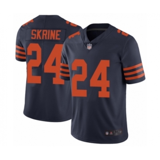 Men's Chicago Bears 24 Buster Skrine Limited Navy Blue Rush Vapor Untouchable Football Jersey