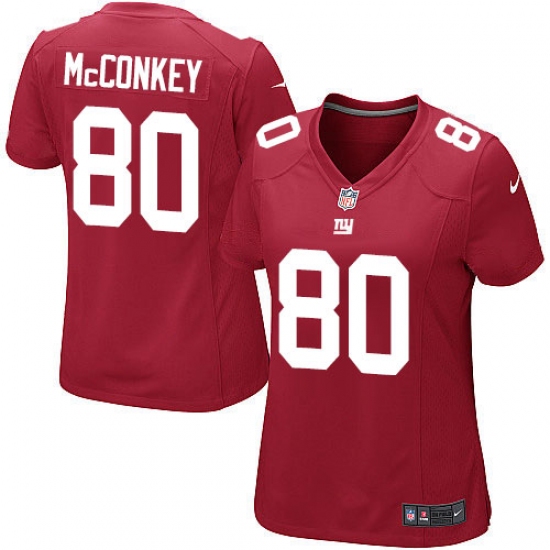 Women's Nike New York Giants 80 Phil McConkey Game Red Alternate NFL Jersey