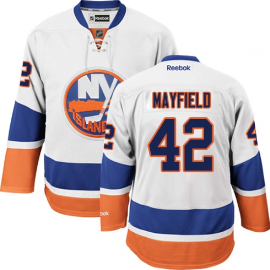 Youth Reebok New York Islanders 42 Scott Mayfield Authentic White Away NHL Jersey