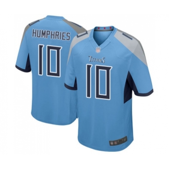 Men's Tennessee Titans 10 Adam Humphries Game Light Blue Alternate Football Jersey