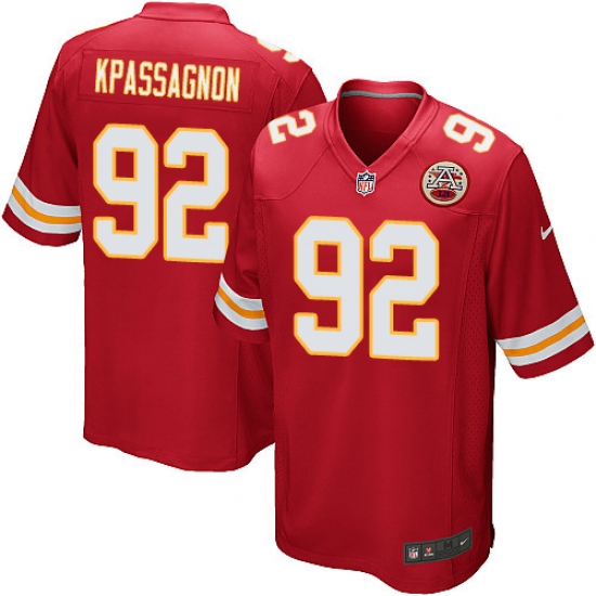 Men's Nike Kansas City Chiefs 92 Tanoh Kpassagnon Game Red Team Color NFL Jersey