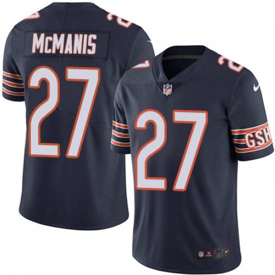 Youth Nike Chicago Bears 27 Sherrick McManis Navy Blue Team Color Vapor Untouchable Limited Player NFL Jersey