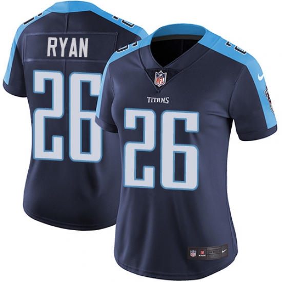 Women's Nike Tennessee Titans 26 Logan Ryan Navy Blue Alternate Vapor Untouchable Limited Player NFL Jersey