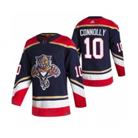 Men's Florida Panthers 10 Brett Connolly Black 2020-21 Reverse Retro Alternate Hockey Jersey