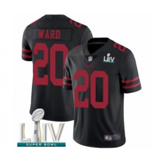 Men's San Francisco 49ers 20 Jimmie Ward Black Alternate Vapor Untouchable Limited Player Super Bowl LIV Bound Football Jersey