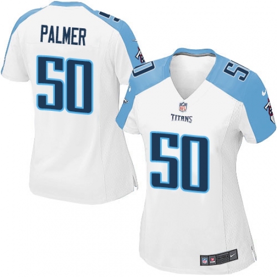 Women's Nike Tennessee Titans 50 Nate Palmer Game White NFL Jersey