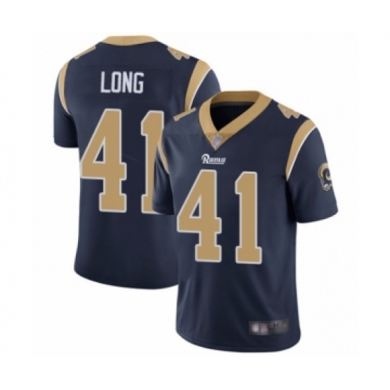 Youth Los Angeles Rams 41 David Long Navy Blue Team Color Vapor Untouchable Limited Player Football Jersey